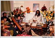 04. George Harrison playing sitar for Maharishi
